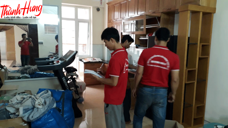 Những hạng mục công việc tại chuyển nhà trọn gói Thành Hưng
