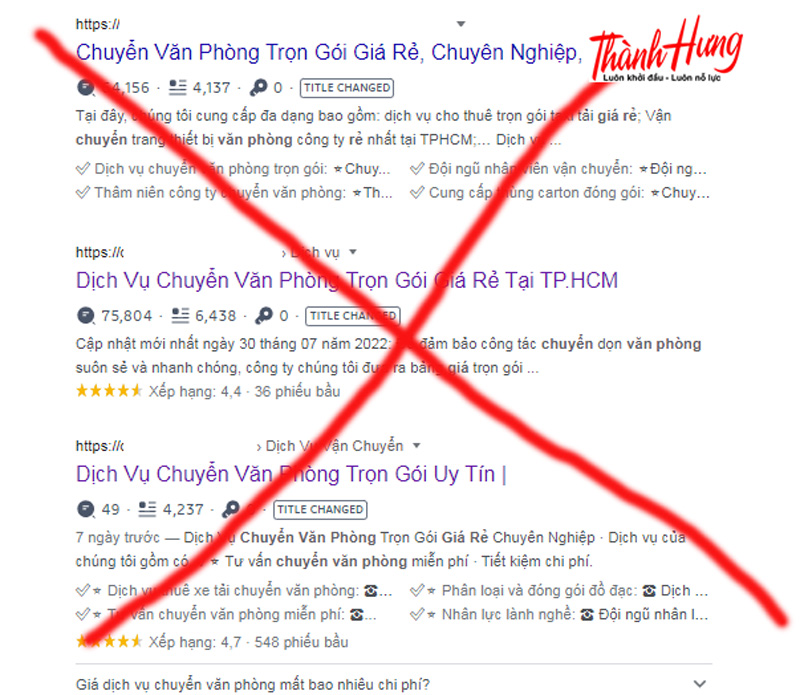 Cảnh báo các dịch vụ chuyển văn phòng lừa đảo