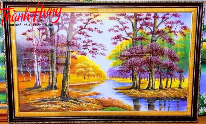 Tháo tranh đá quý để vận chuyển Tháo tranh đá quý để vận chuyển