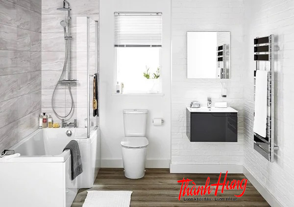 Vị trí lắp đặt phòng tắm cũng cần được tính tới để có thêm sự lựa chọn trong cách trang trí thích hợp