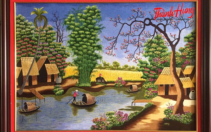 Quà tặng mạ vàng không chỉ mang lại sự sang trọng mà còn thể hiện được tấm lòng của người tặng Tranh thêu tay mang tới ý nghĩa cần cù, chăm chỉ nhưng cũng thể hiện sự chỉn chu của người tặng