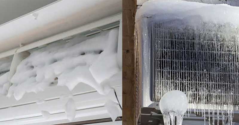 Cách xử lý điều hòa bị đóng đá