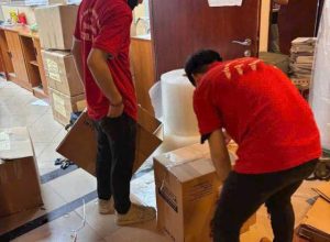 Đóng gói, bọc lót và phân loại đồ đạc